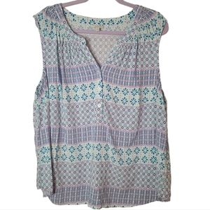 Talbots Plus Size Sleeveless Shirt